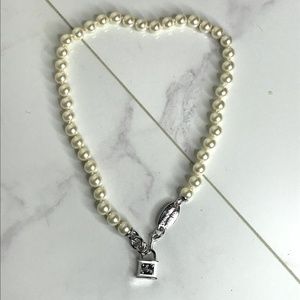 Vivienne Westwood Luna Pearl Padlock Choker